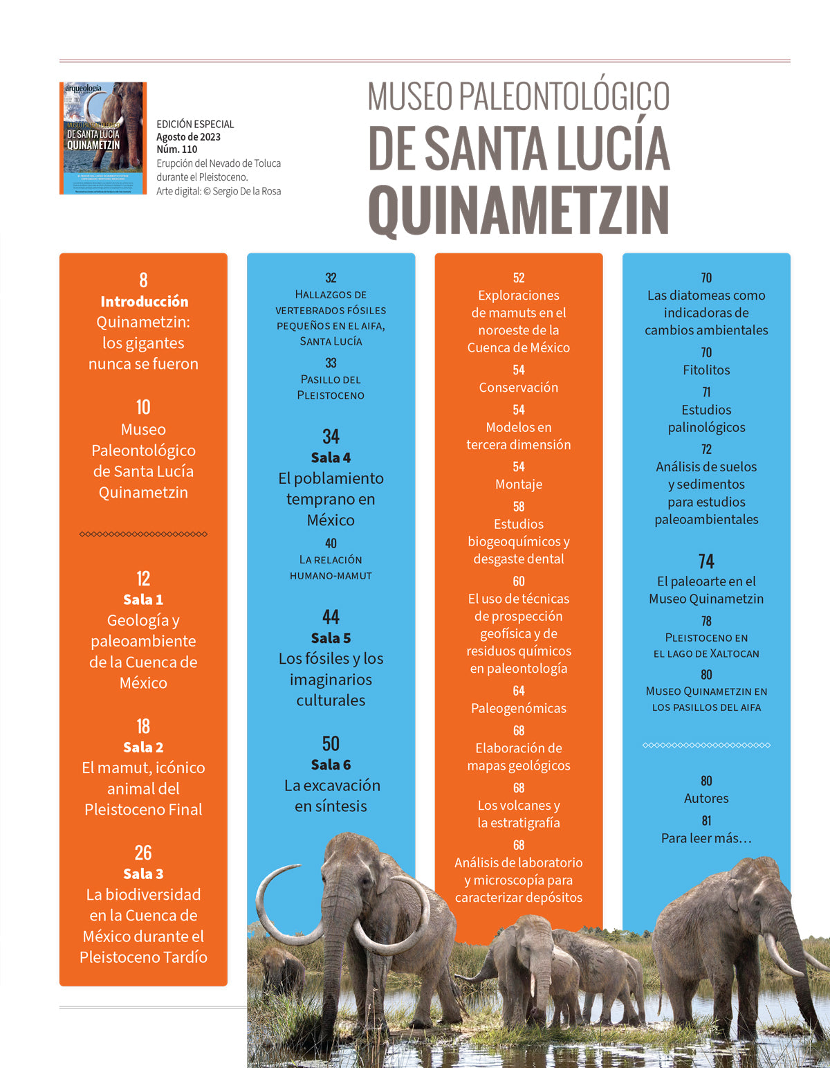 AME 110 Quinametzin. Museo paleontológico de Santa Lucía