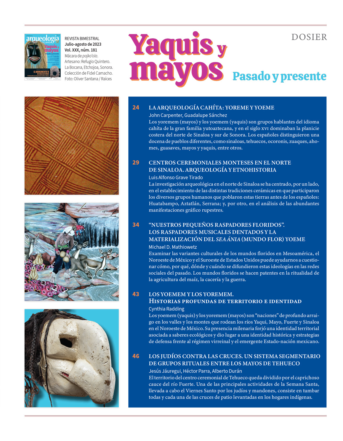 AMR 181 Yaquis y mayos. Pasado y presente