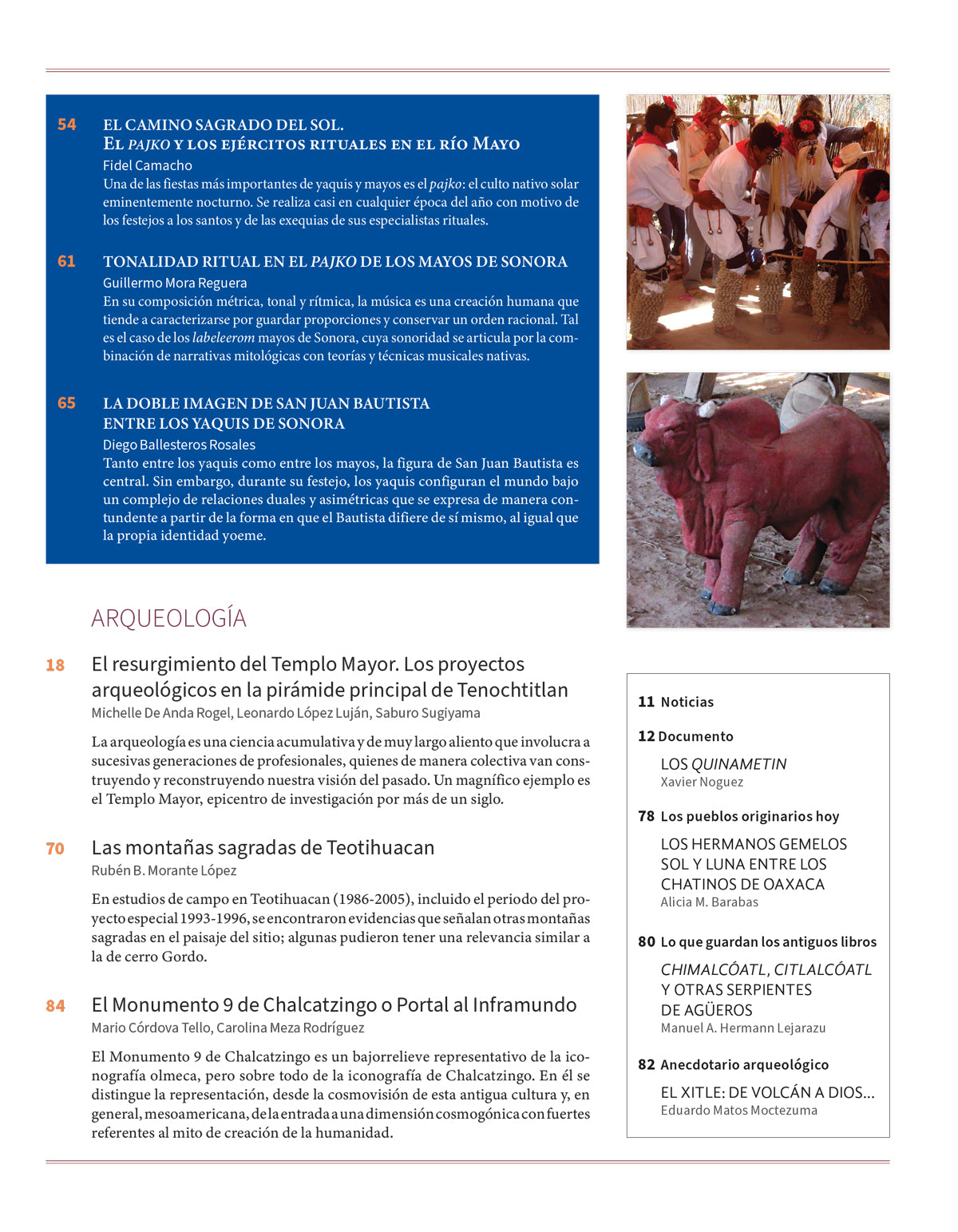 AMR 181 Yaquis y mayos. Pasado y presente