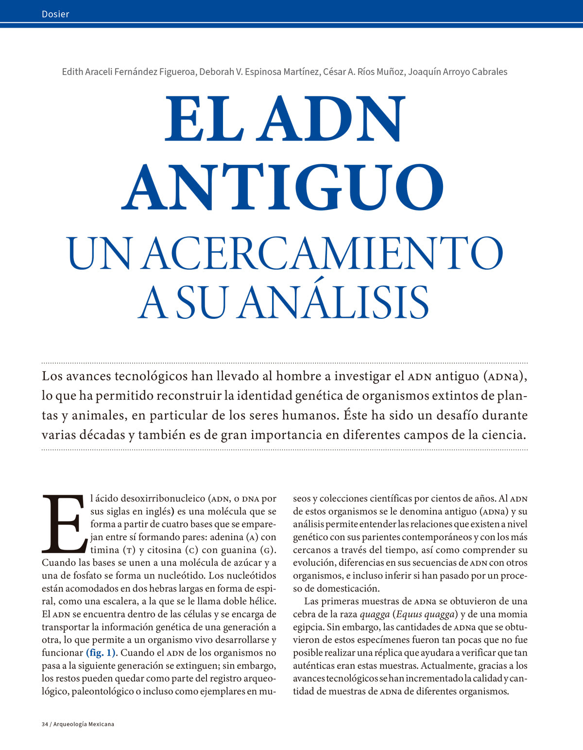 AMR 190 El ADN antiguo en México