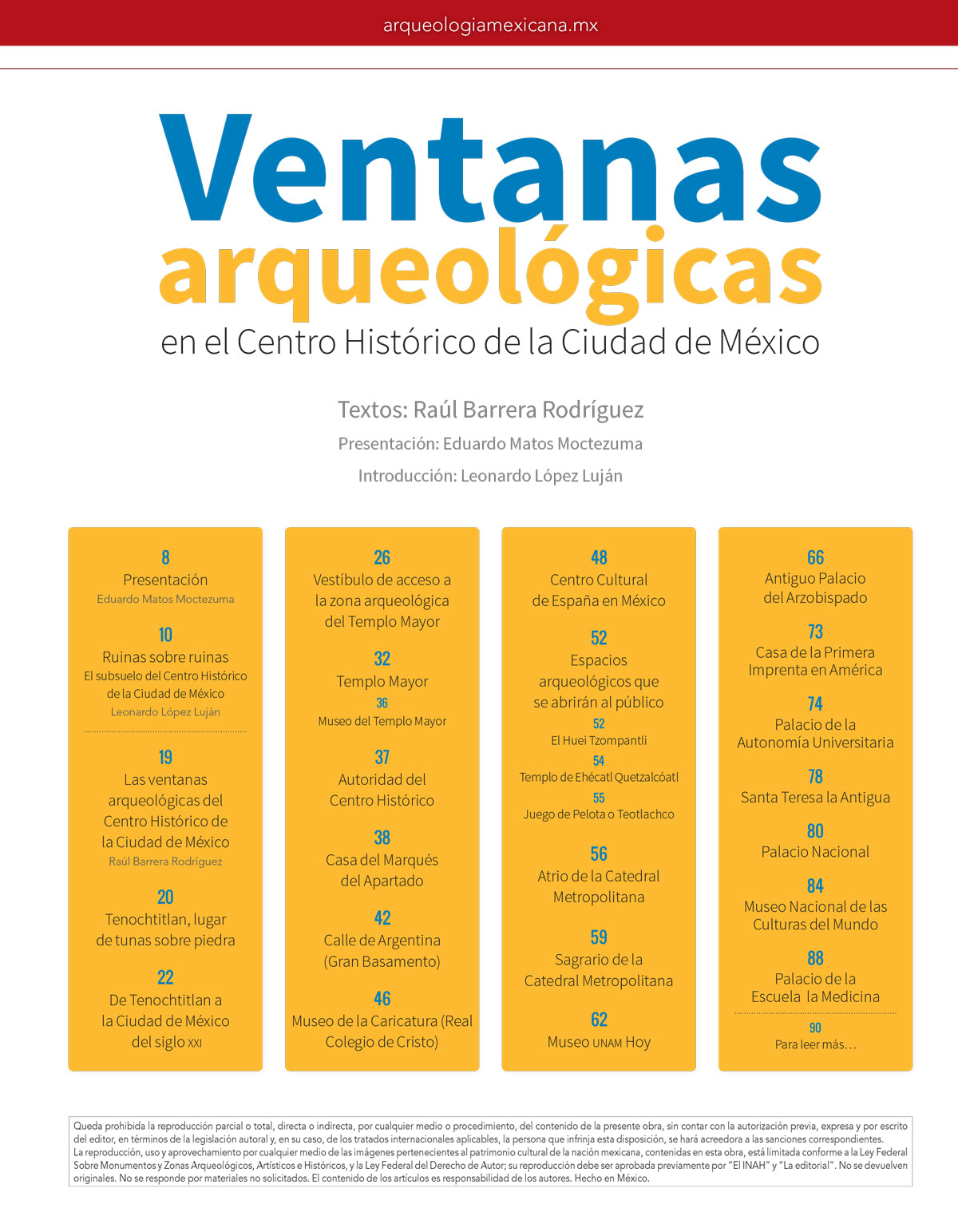 AME 79 Ventanas arqueológicas en el Centro Histórico de la Ciudad de México