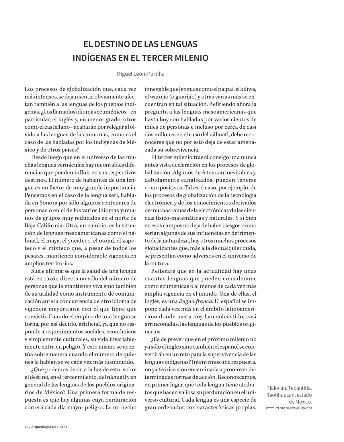 Las lenguas indígenas de México