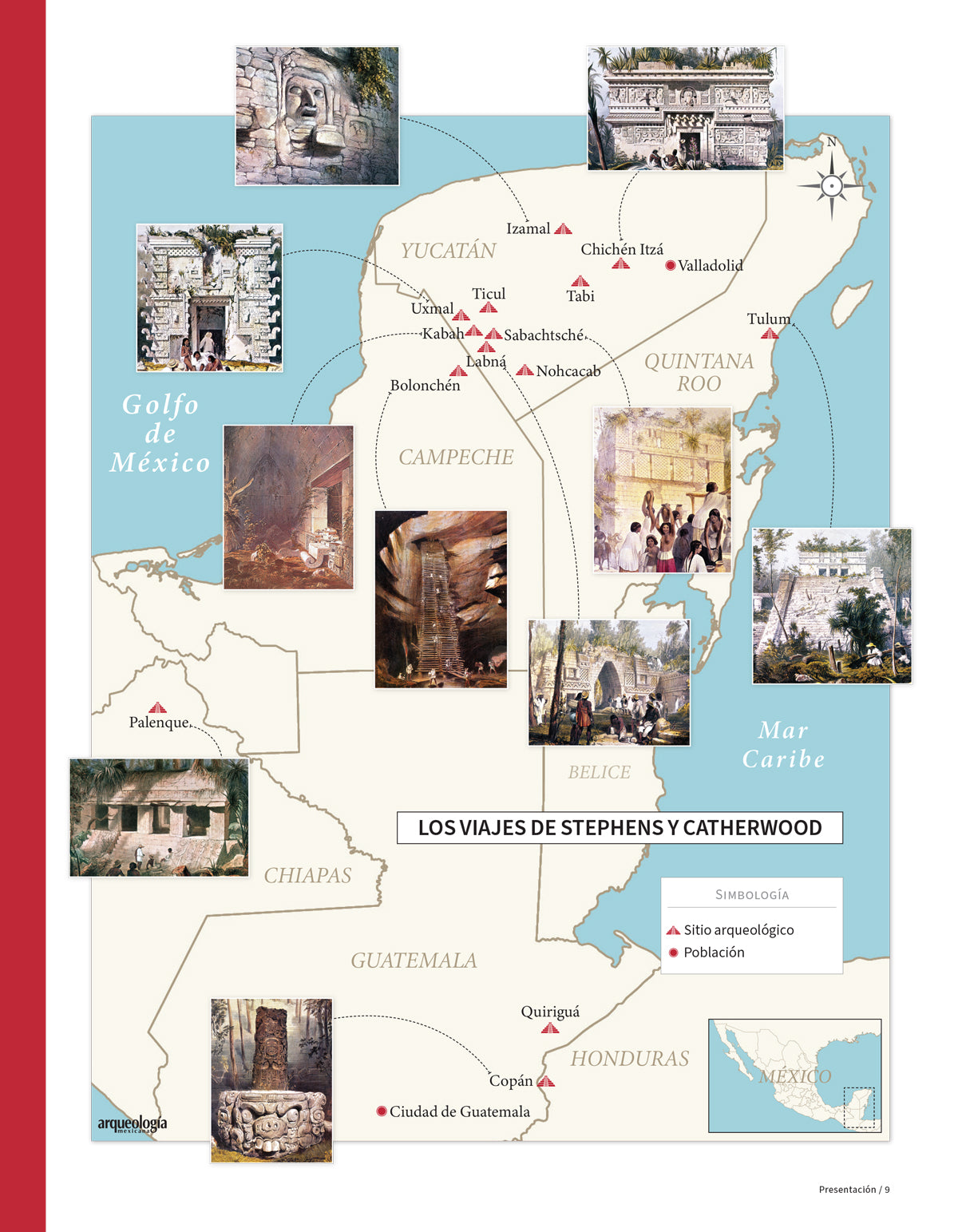 AME 106 Los viajes de F. Catherwood y J.L. Stephens