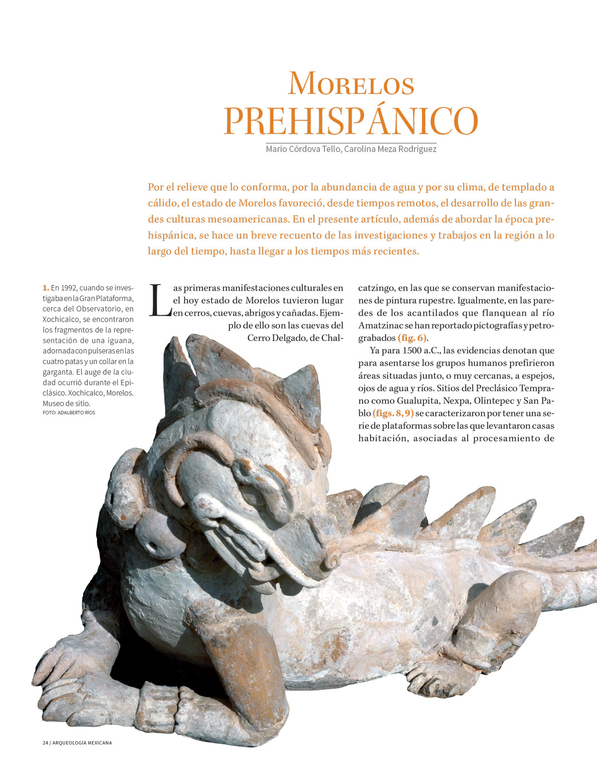 AMR 153 Arqueología e historia del estado de Morelos