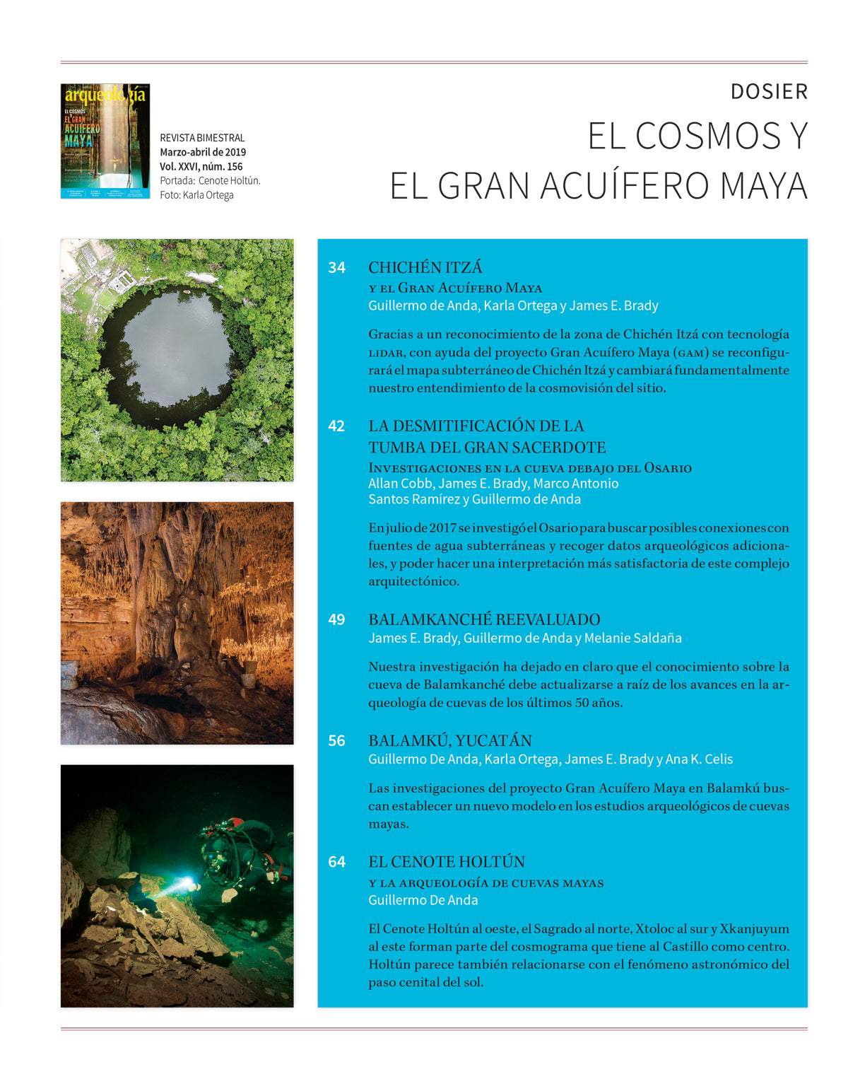 AMR 156 El cosmos y el Gran Acuífero Maya