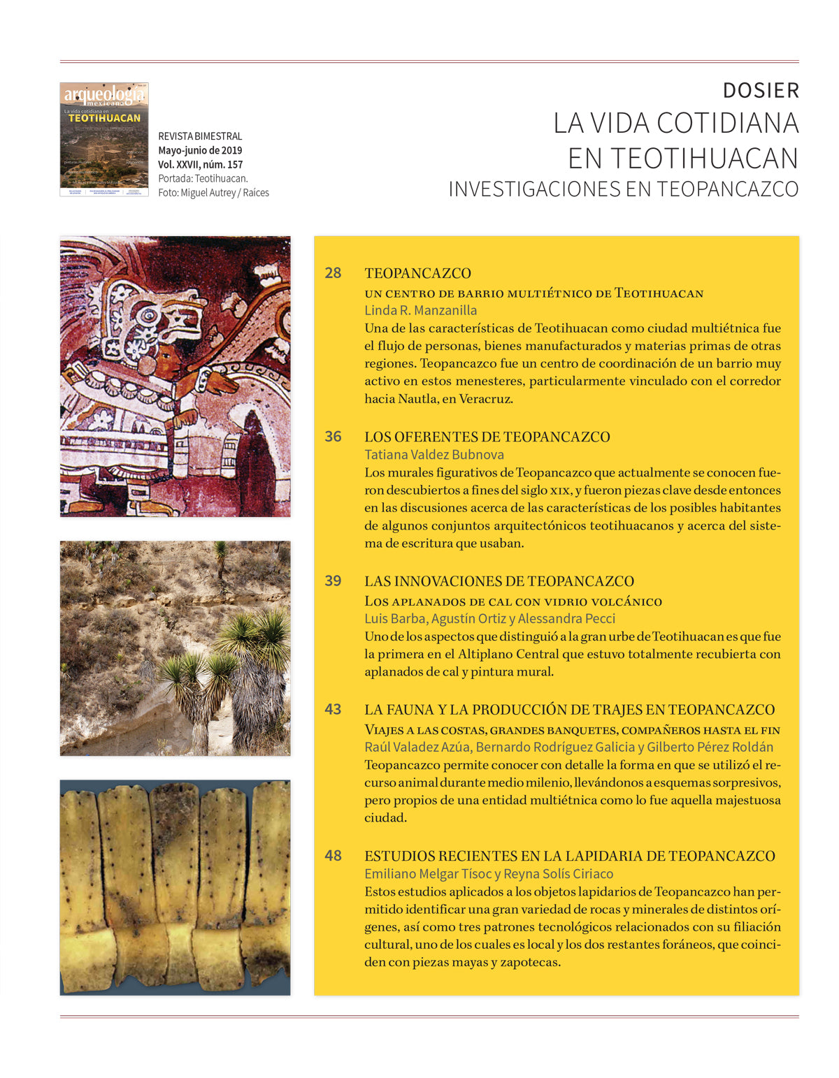 AMR 157 La vida cotidiana en Teotihuacan