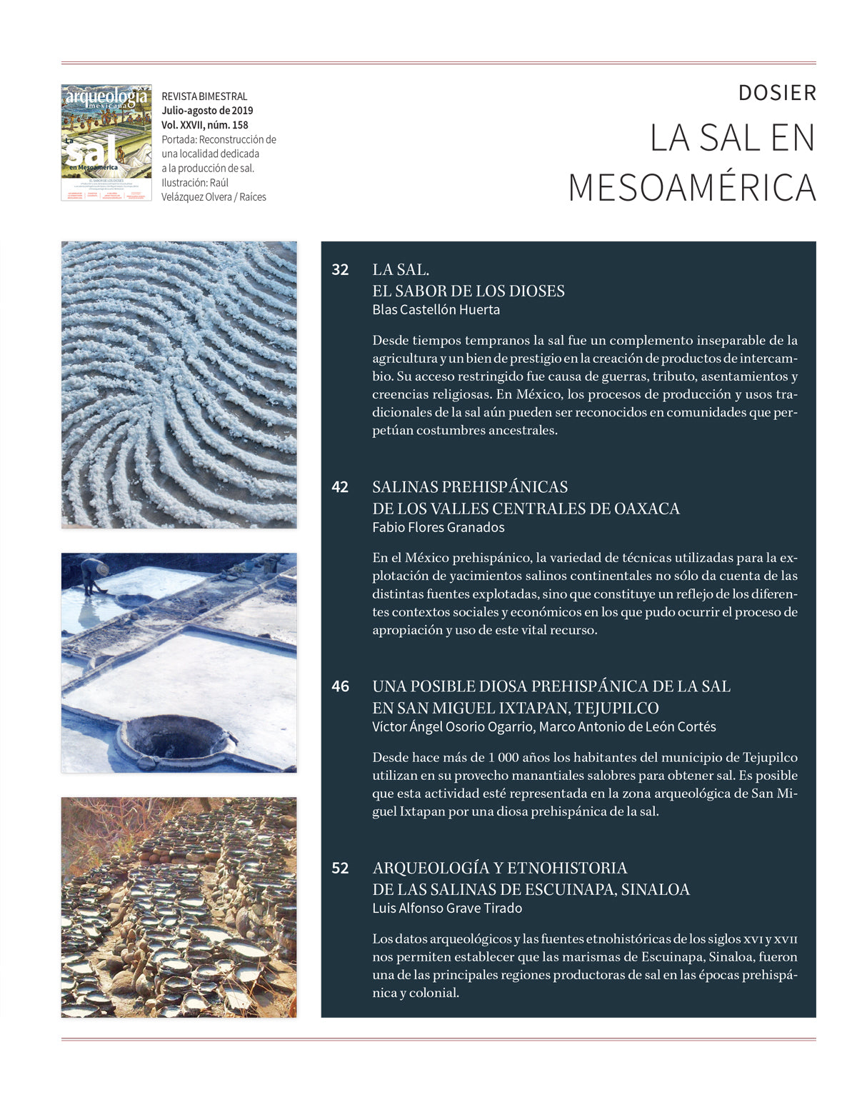 AMR 158 La sal en Mesoamérica