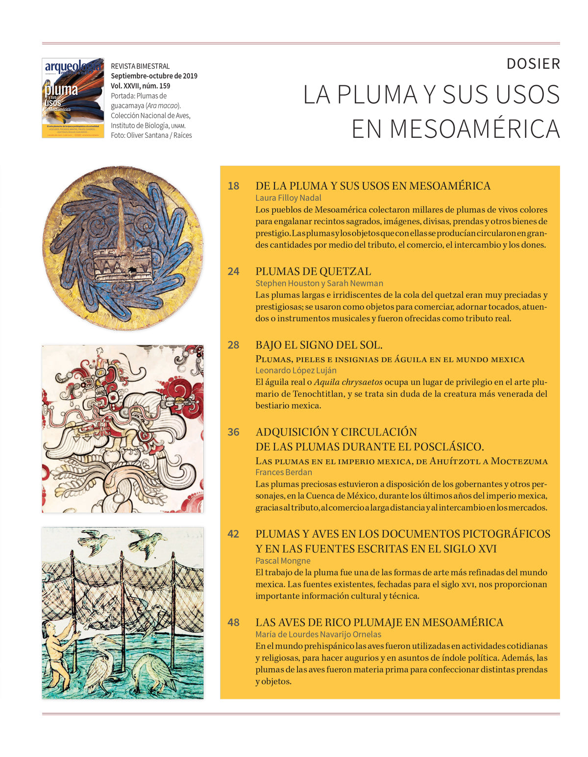 AMR 159 La pluma y sus usos en Mesoamérica