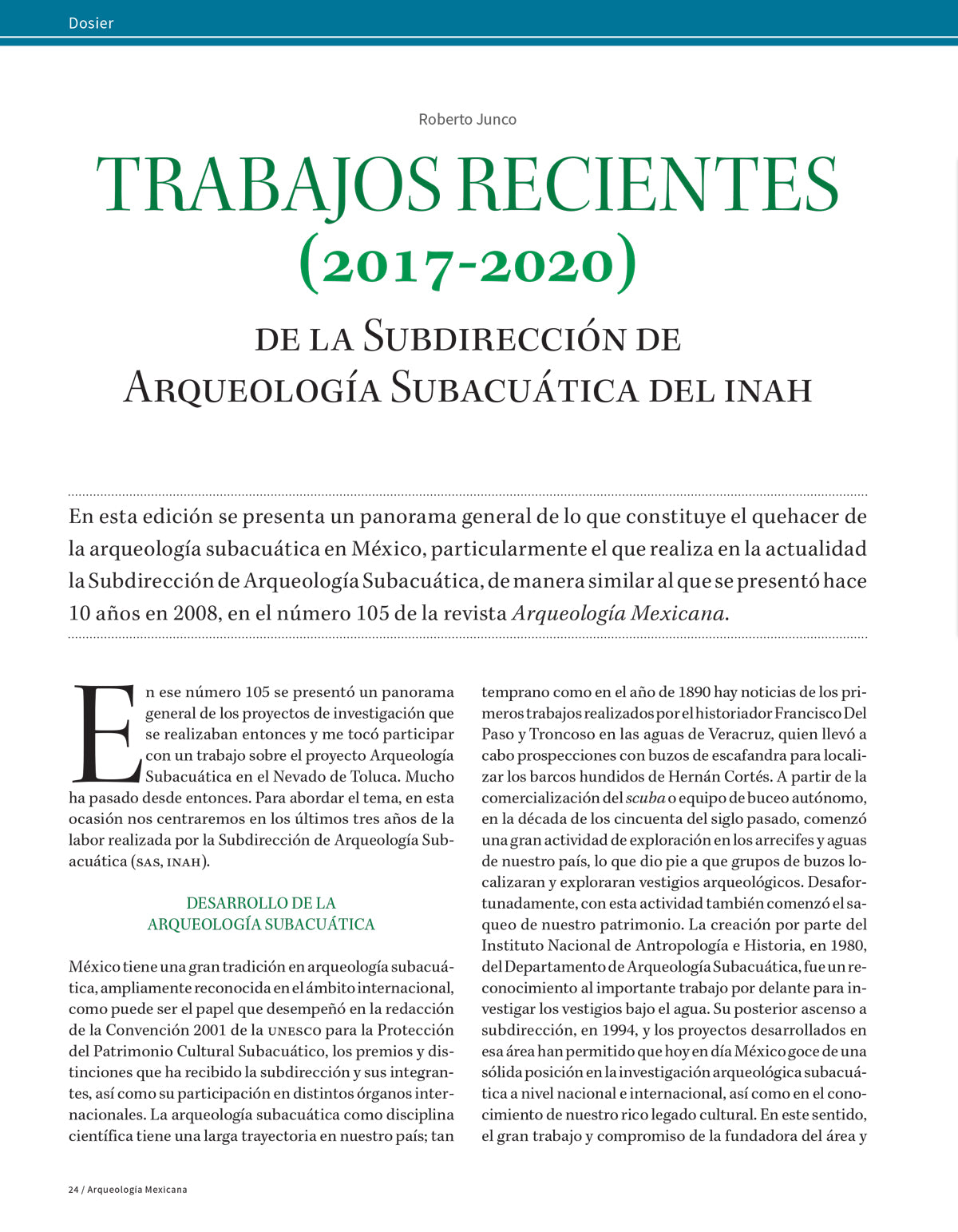 AMR 164 Arqueología subacuática en México