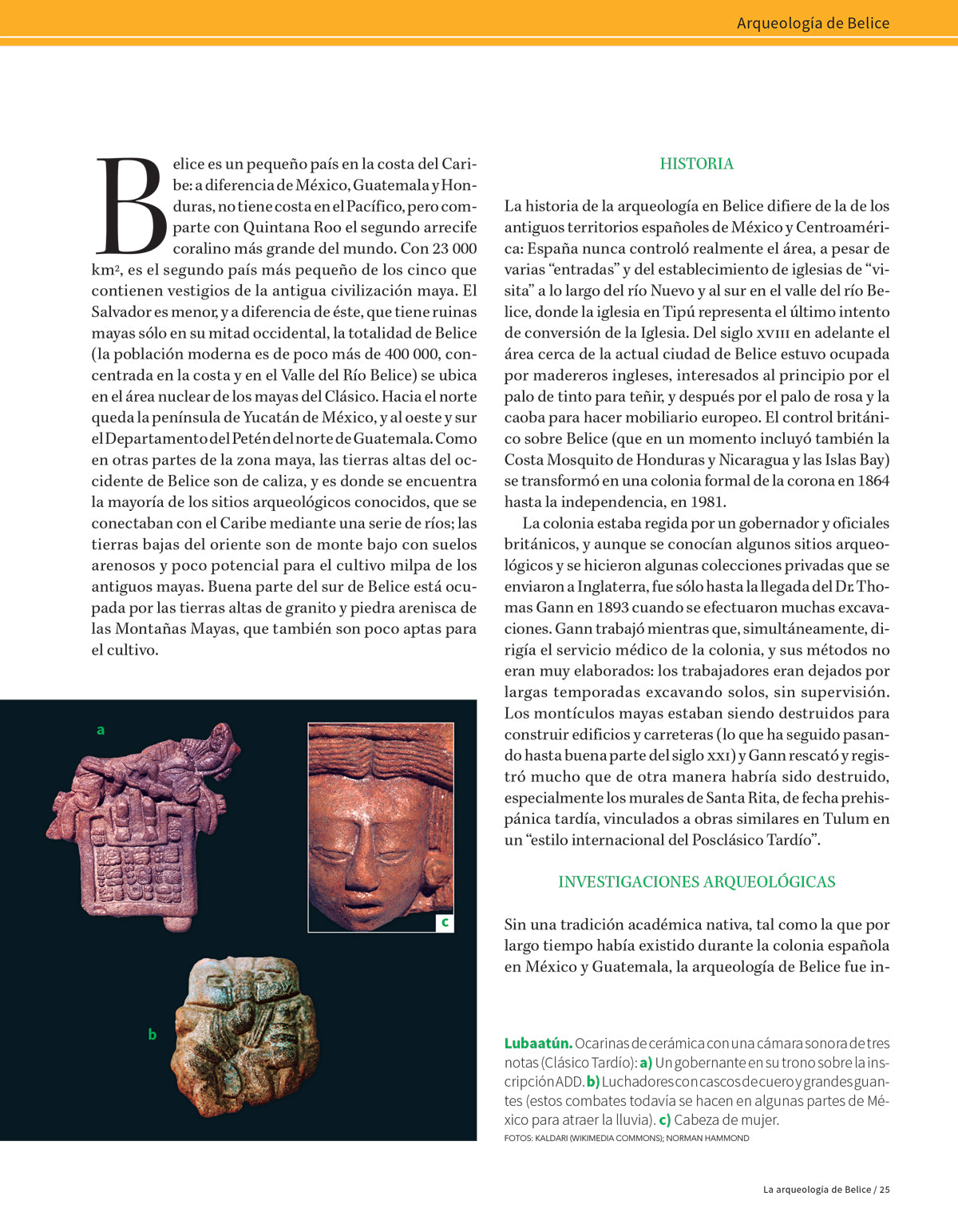 Los mayas de Belice