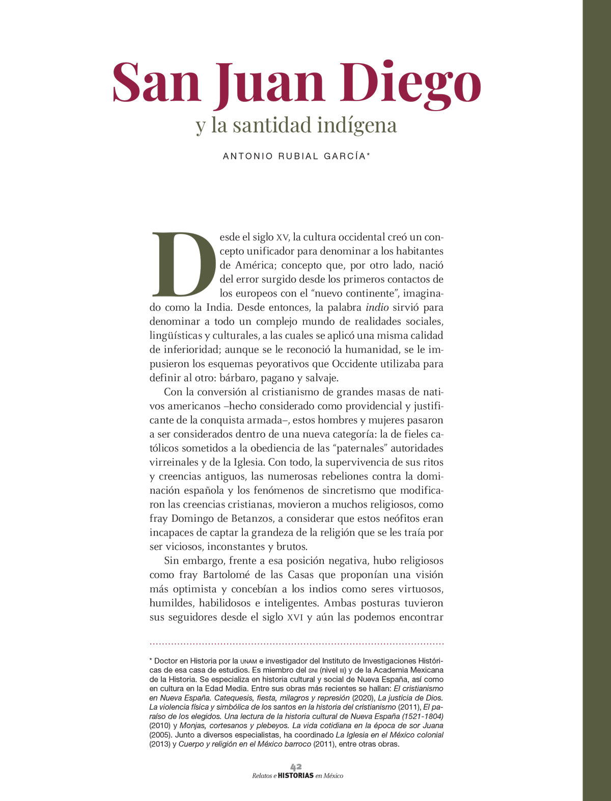 Juan Diego y las apariciones de la Virgen