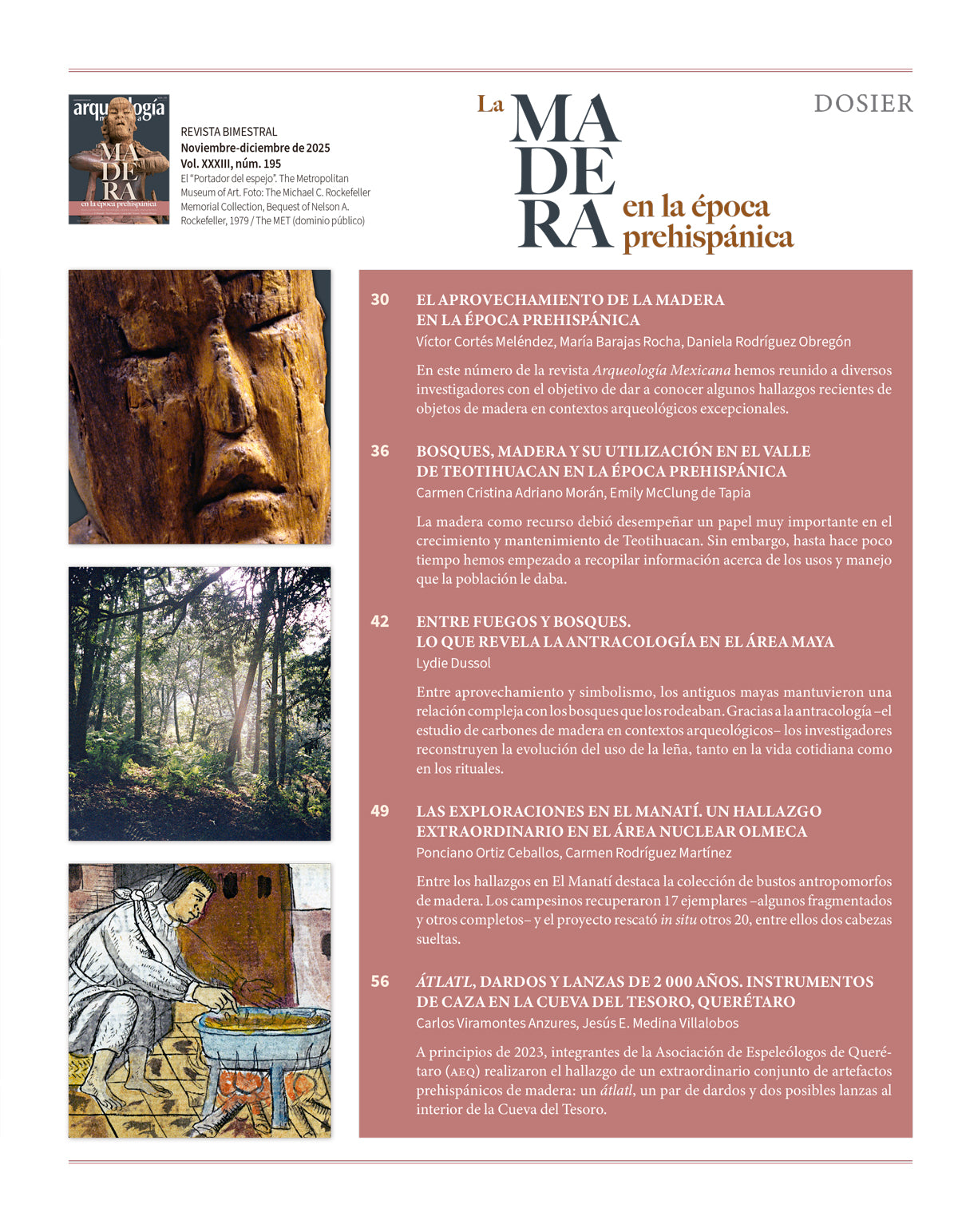 La madera en la época prehispánica