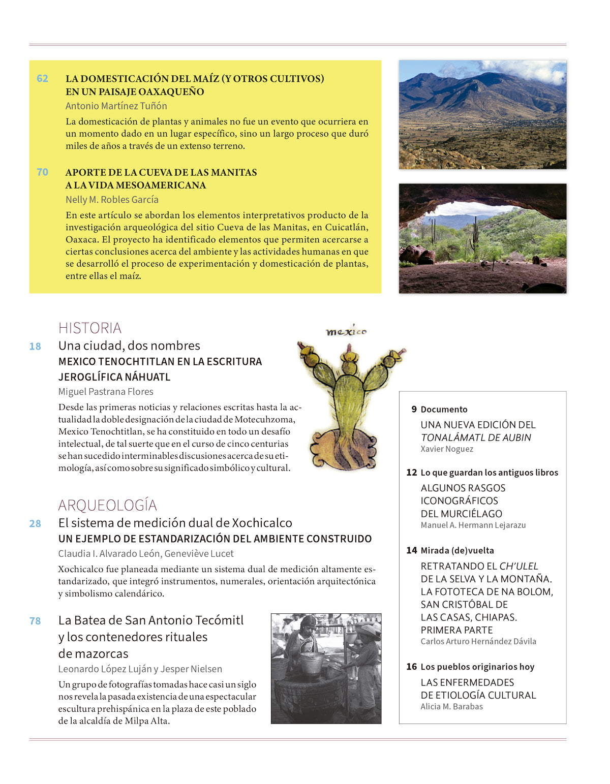 La domesticación del maíz. Nuevas evidencias
