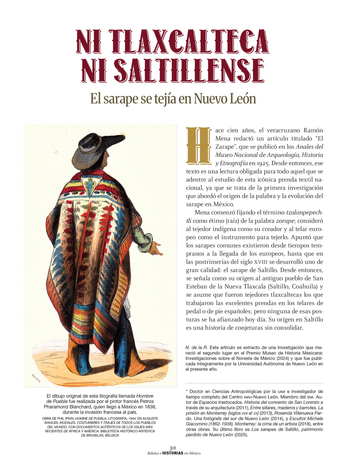 El sarape de Saltillo. Una historia de mujeres norteñas