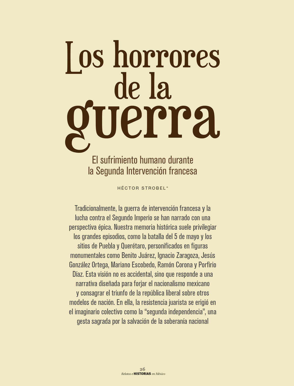 Los horrores de la guerra