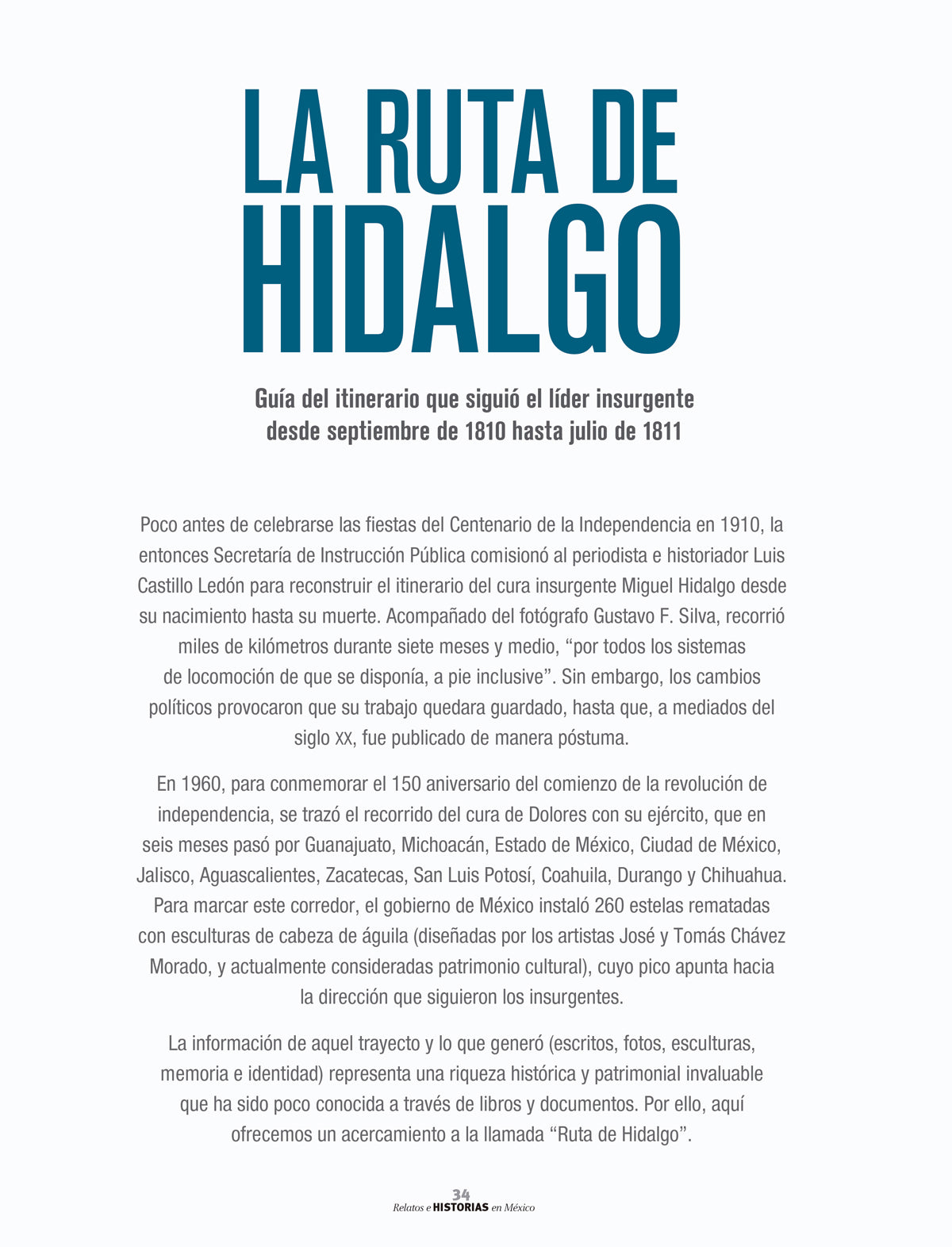 RHM 215 La ruta de Hidalgo