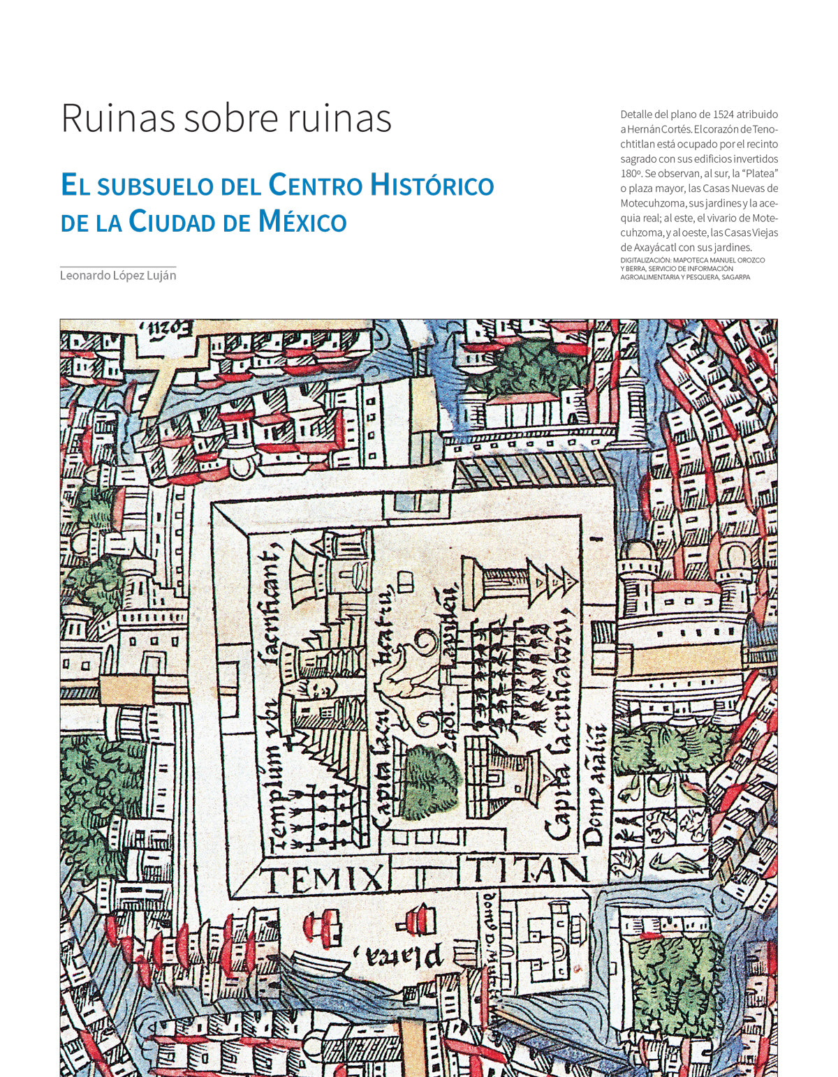 Ventanas arqueológicas en el Centro Histórico de la Ciudad de México