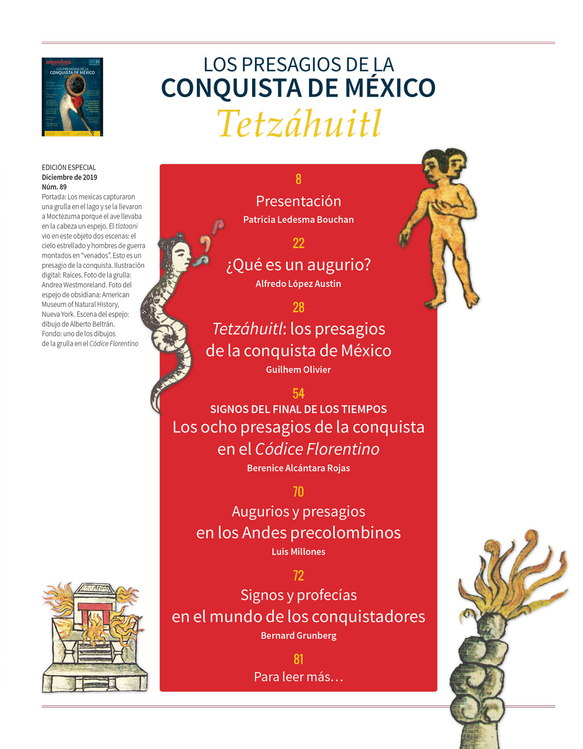 Los presagios de la conquista de México Tetzáhuitl