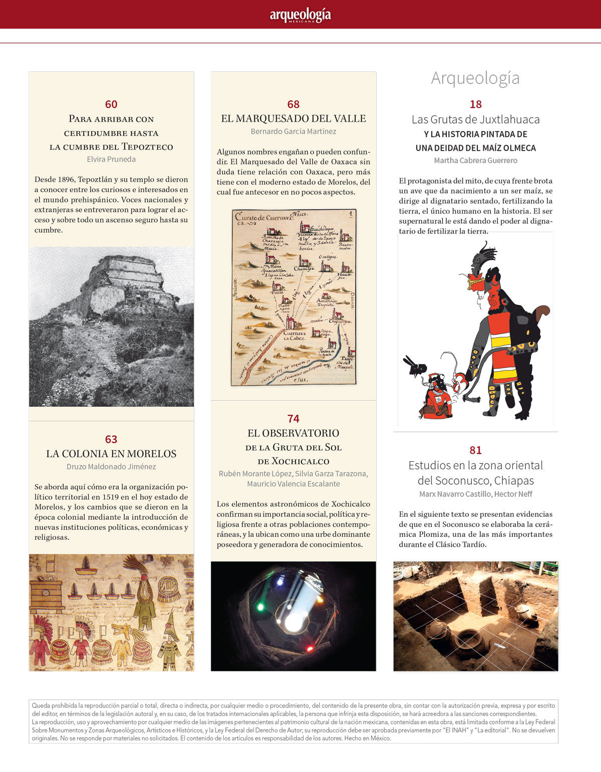 Arqueología e historia del estado de Morelos