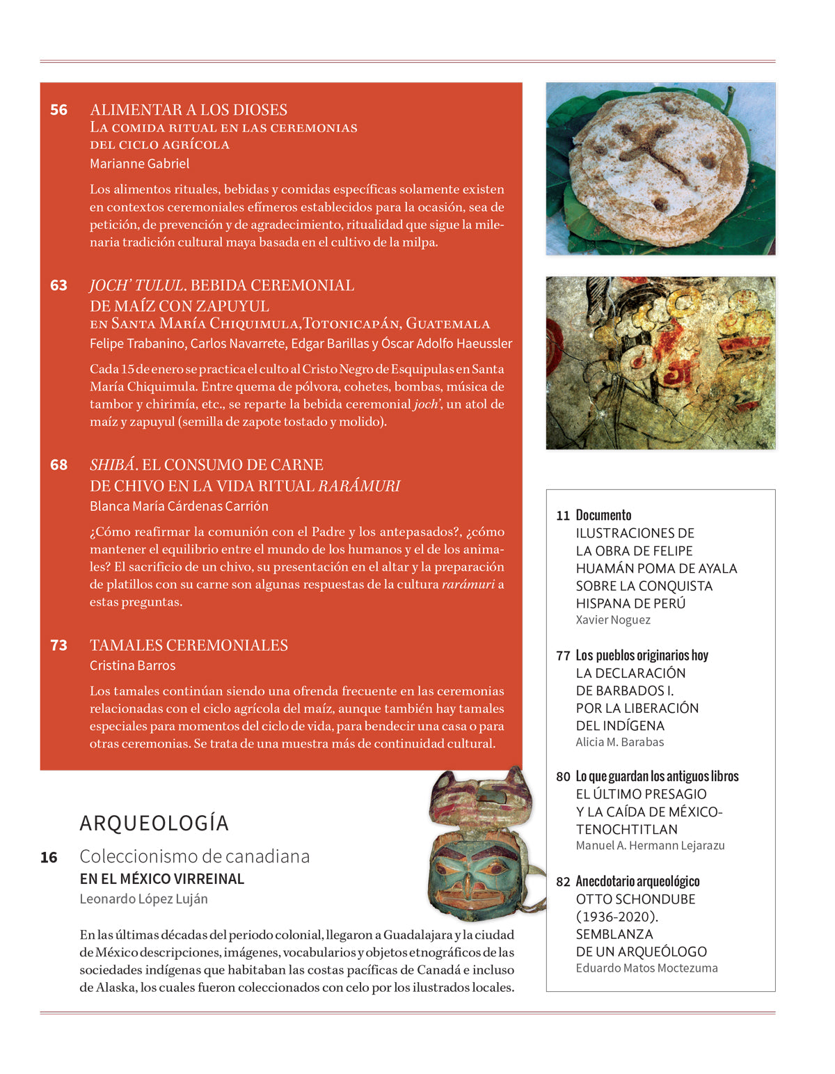 Comidas rituales de México y Guatemala
